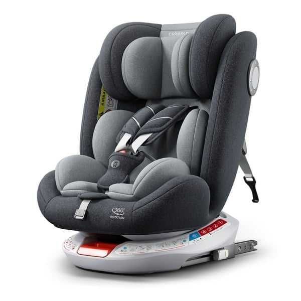 Scaun bebe isofix pentru auto, rotativ 360, pozitie somn, centura