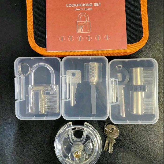 Комплект шперцове LockPick Mobilly – 17 части + прозрачни ключалки за обучение