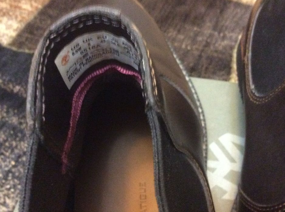 Timberland Cizme din Piele Maro TImberland Brook Park,Noi,42