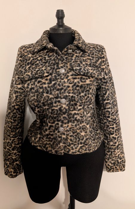 Jachetă animal print – statement, elegantă,Mărimea S-M