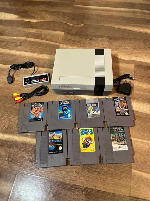 Nintendo NES PAL + 7 jocuri originale