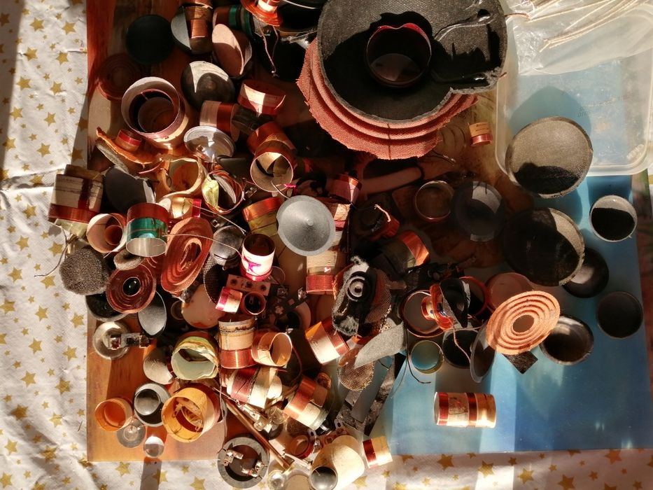 Piese bobinaj /recondiționare difuzoare/bobinaj/calote/bobine etc