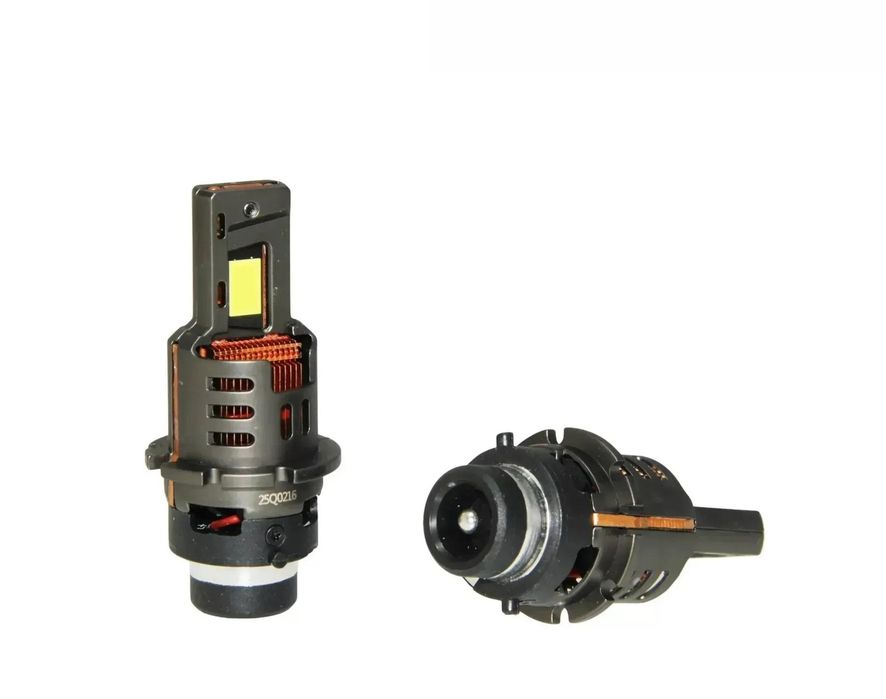 комплект led диодни крушки за фар d2s , d2r  2броя fls d бели,12v ...