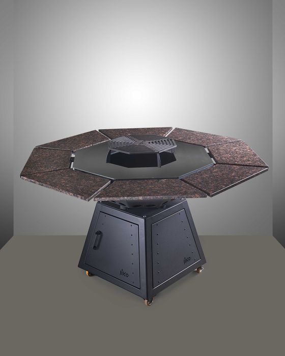 GRILL; OKTOGRILL cu polite demontabile de granit