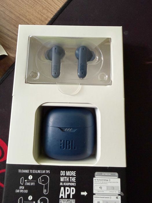 Слушалки JBL Tune Flex TWS, ANC, сини