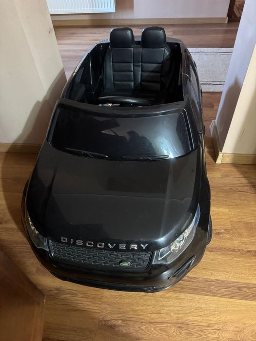 Masinuta electrica cu scaun de piele Land Rover Discovery Sport Black