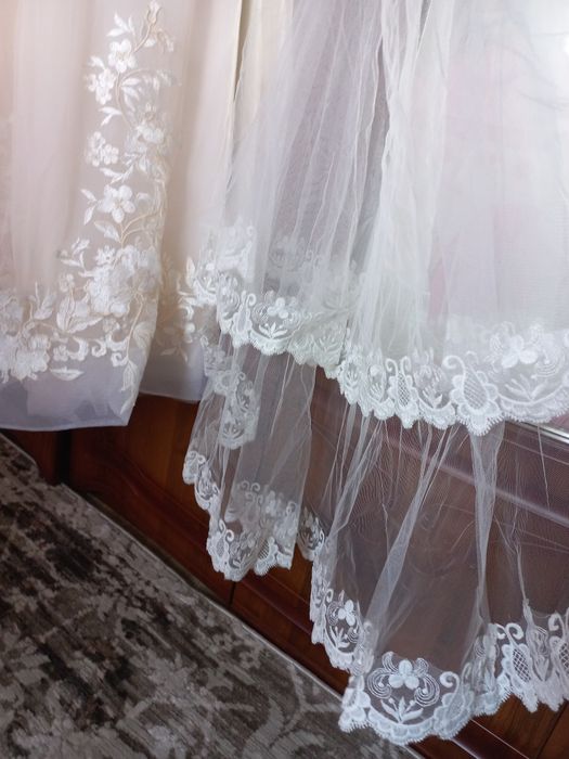 Свадебный платье фата