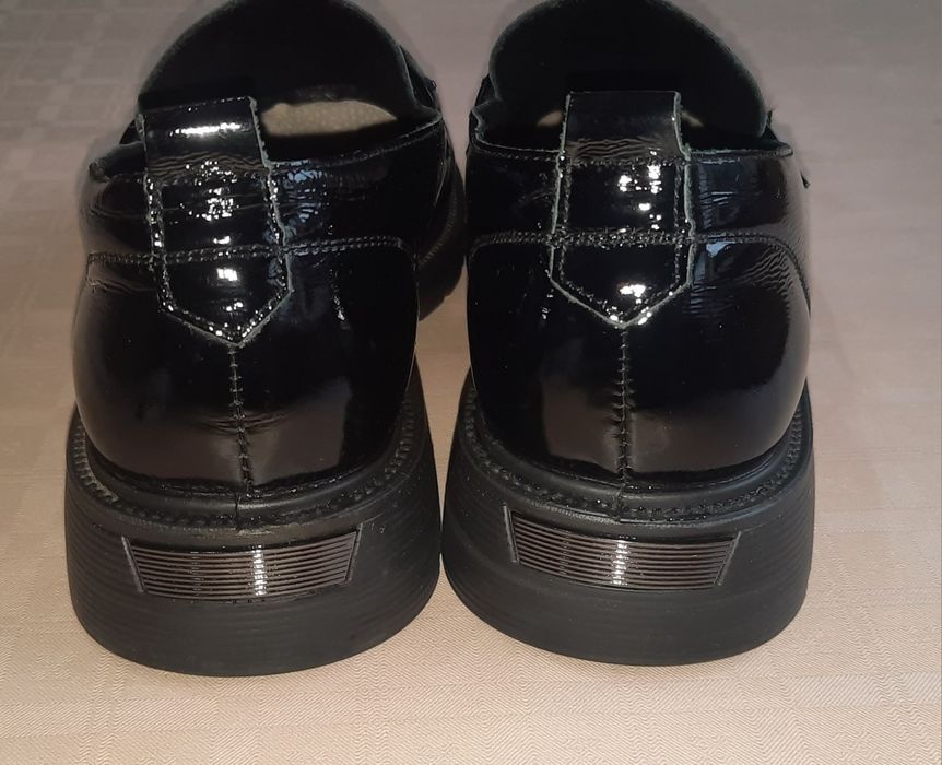 Pantofi Pass, super ușori și flexibili,moderni, 39, negri, piele