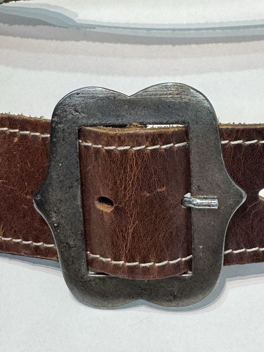 Дамски VINTAGE  колан от естествена кожа. 103см