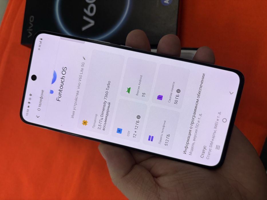 Vivo v60 lite 5G 512Gb