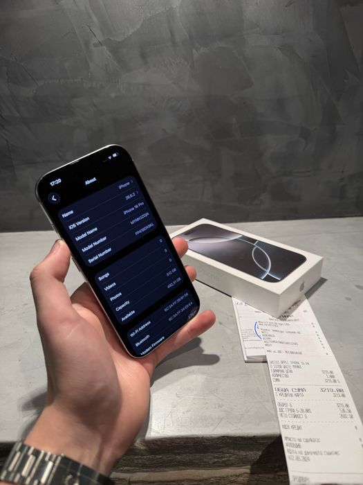 КАТО НОВ Iphone 16 Pro 512 GB White