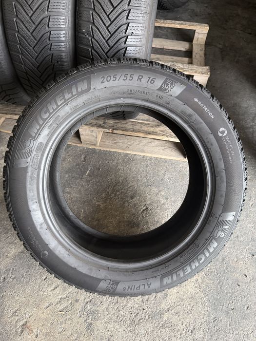 4 anvelope iarna 205/55/16 Michelin 7-7.5 mm DOT 2021!