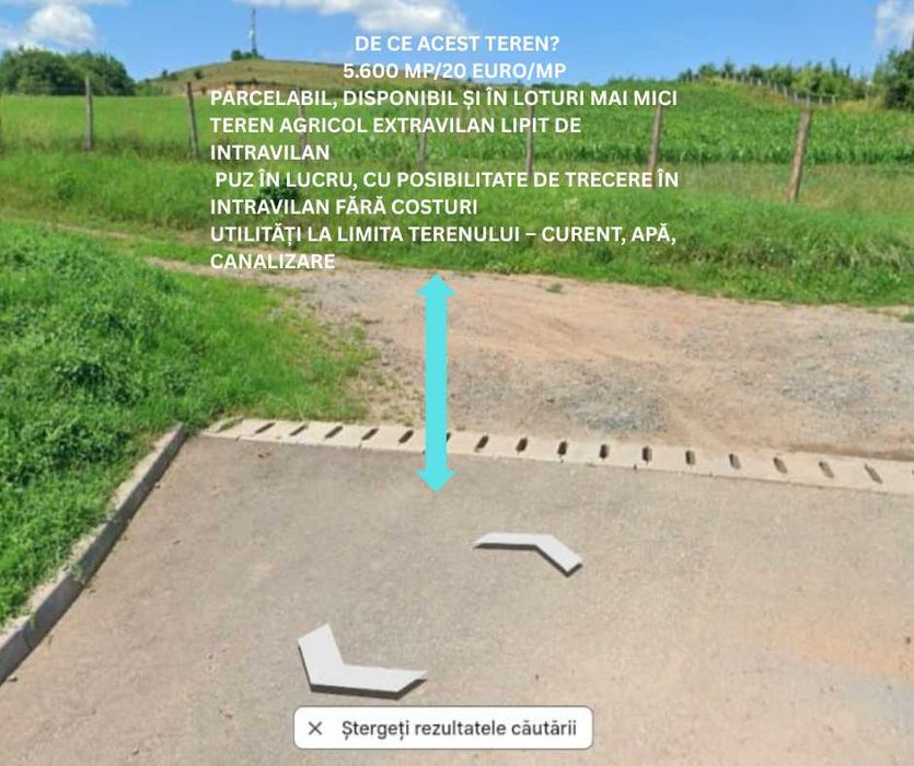 TEREN ÎN CENTRUL ROMÂNIEI | 5.600 mp | 20 €/mp