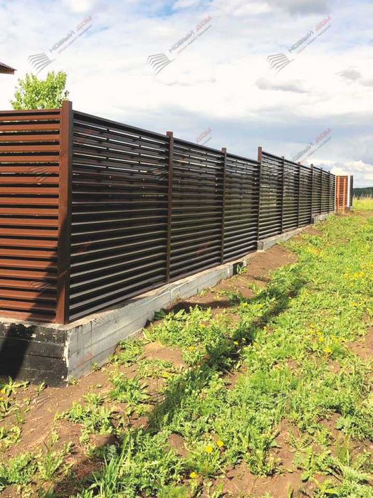 Забор жалюзи еврожалюзи