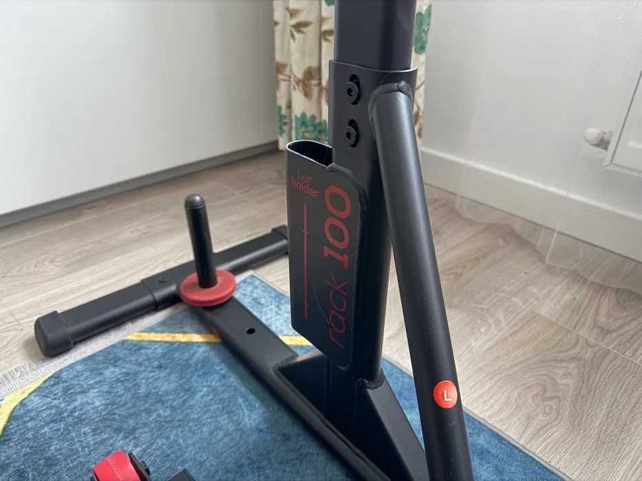 Suport halteră Domyos Rack 100 Decathlon, reglabil