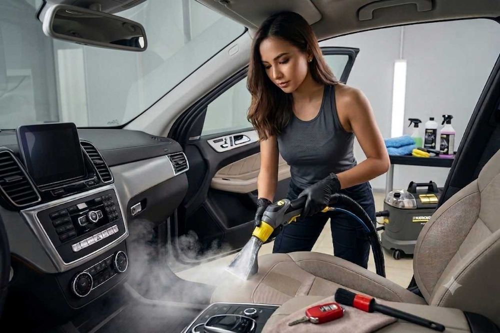 Химчистка авто и мебели. Выездная. Karcher немецкое обору