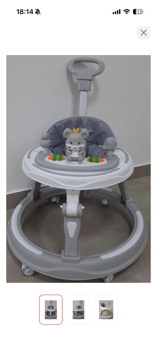 Ходунок Классические ходунки BABY WALKER, мин. возраст 6 месяцев