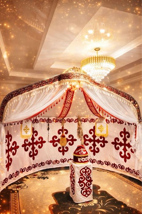 Киіз үй Юрта аренда беташар полуюрта прокат стол стулья посуда Шымкент