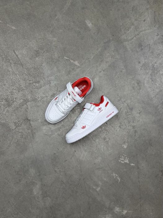 Кроссовки Adidas Forum Low ‘Cloud White Red