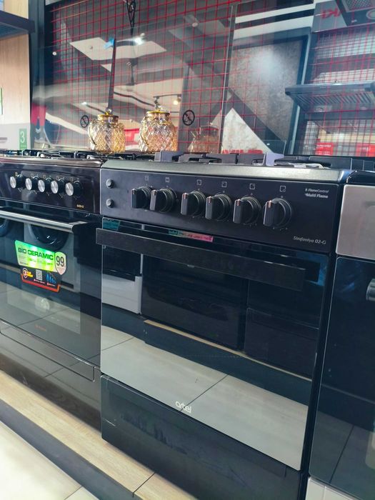 Газовая плита Artel Simfoniya 02-G черная матовая новая в пачке чугун