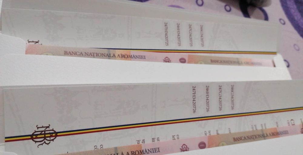 Vând coli 10 lei cu certificat de autenticitate ,tiraj 5000buc