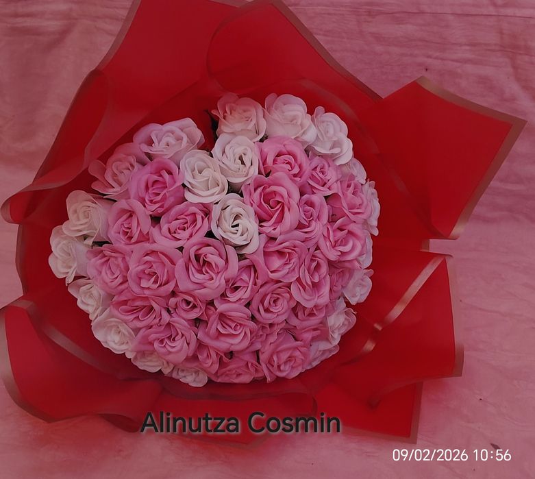 Buchete trandafiri săpun