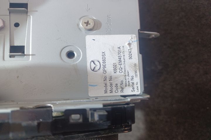 Radio cd GP9E66DSX Mazda 6 GG (facelift)