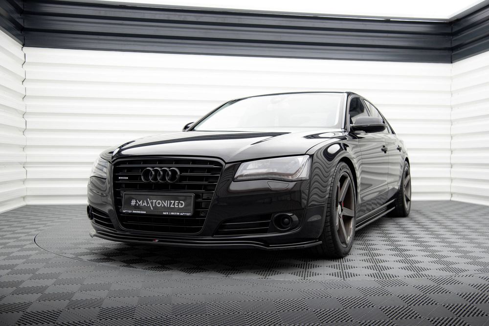 Спойлер за предна броня Maxton design за Audi A8 D4 (2009-2013)