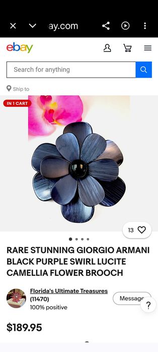 Brosa originala Armani