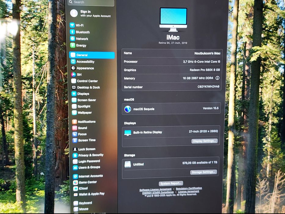 Imac 27 inch 2019 yil holati zor aybi yoq