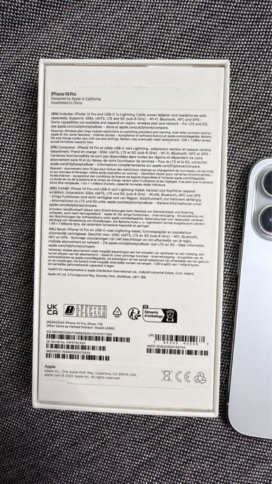 Iphone 14 Pro Silver - 1TB - Full Box