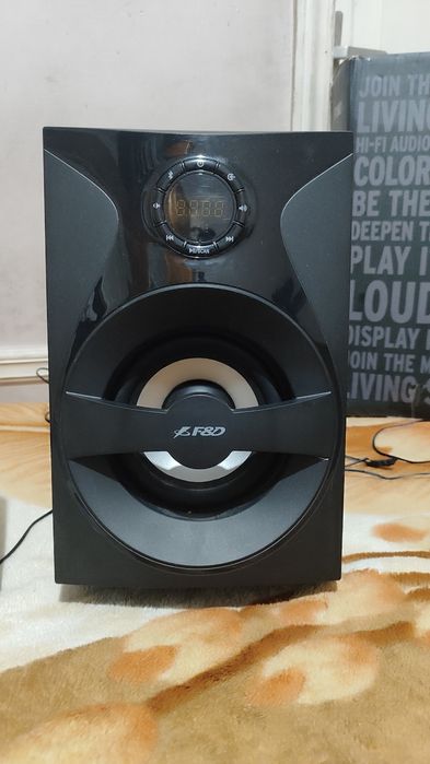 Колонка F&D F380X — отличное состояние! Bluetooth, мощный звук