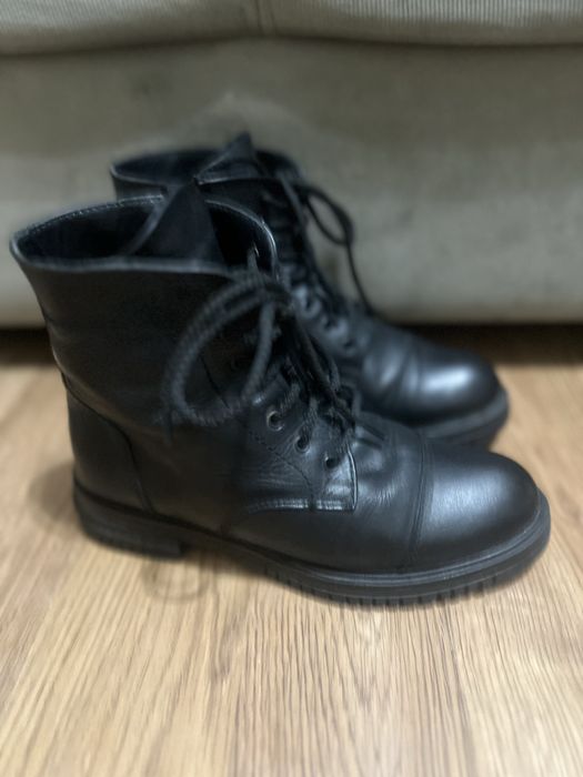 Ботинки зимние кожаные Италия