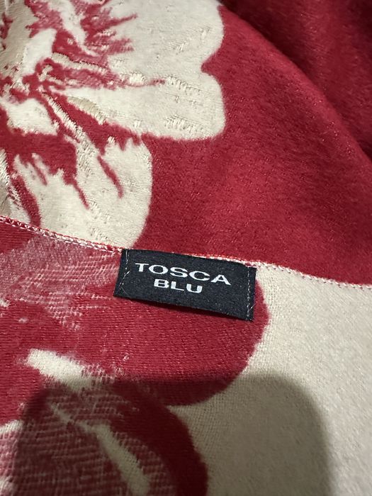Tosca Blu двулицев плътен шал