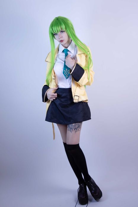 Code Geass C.C  косплей костюм и перука