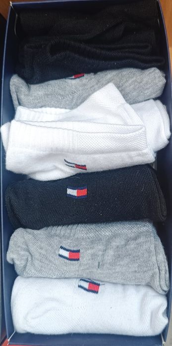Set 6 Perechi Sosete Scurte Bumbac Unisex Tommy Hilfiger