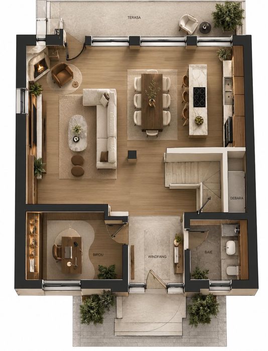 Teren+casa in constructie 609 mp