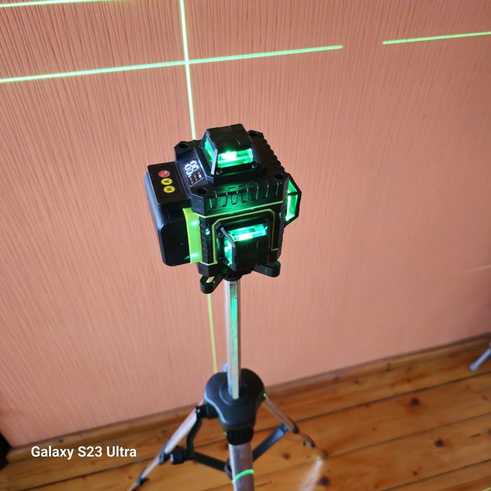 2г. гаранция,4D Лазарен нивелир-HILDA 16 лъча 2-Батерии,професионални