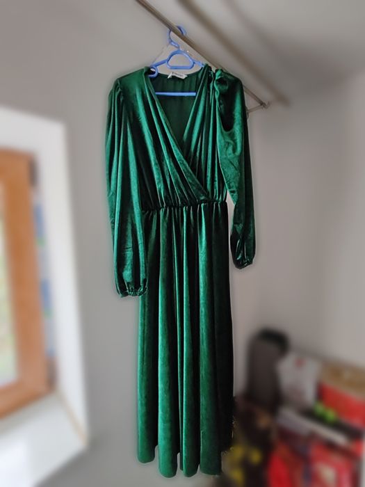 Rochie verde dantela