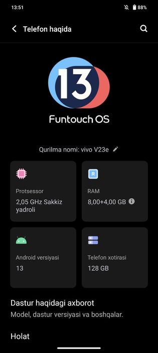 VIVO 23E  100% kafolat