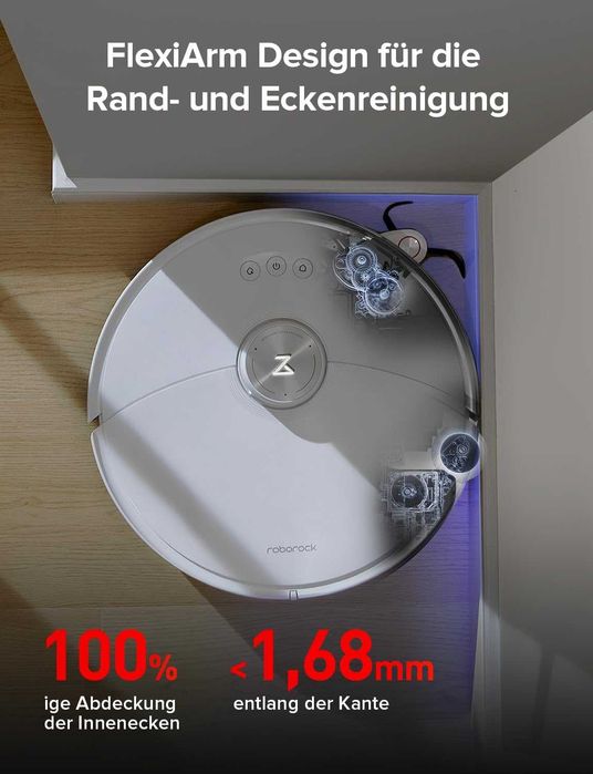 Нова AI Прахосмукачка Робот с Моп Xiaomi Roborock, S8 MaxV Ultra, 2 години Гаранция, 3D Мапинг, 5200 mAh, Сухо и Мокро Почистване