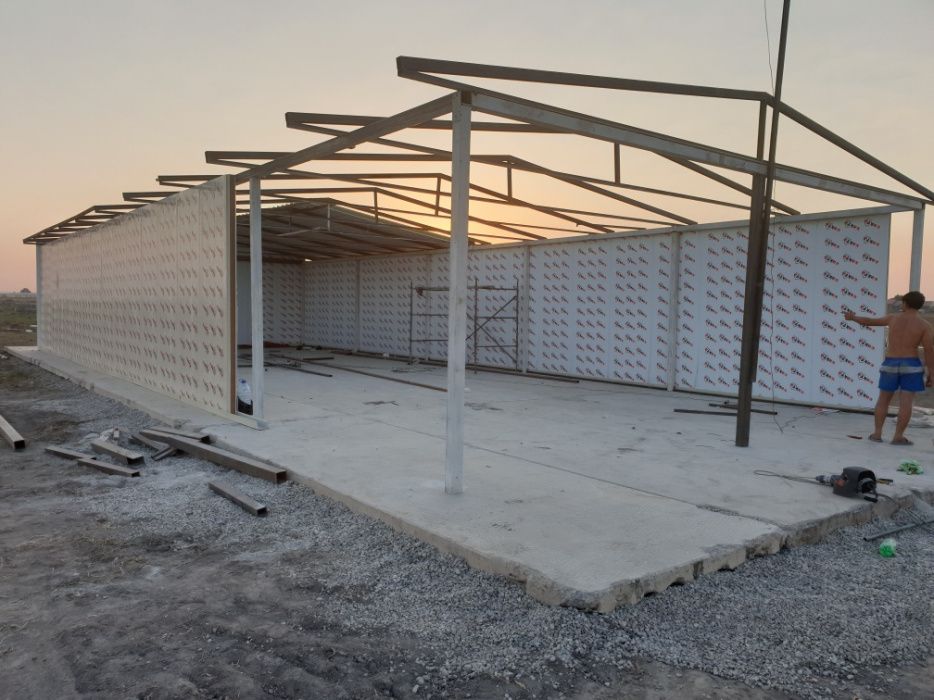 Сэндвич панели | металлоконструкция под ключ | теплица | ангар | гараж