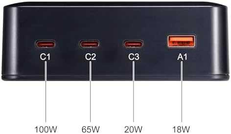 Ново Мощно 203W USB-C зарядно 4-в-1 за лаптопи, смартфони, таблети