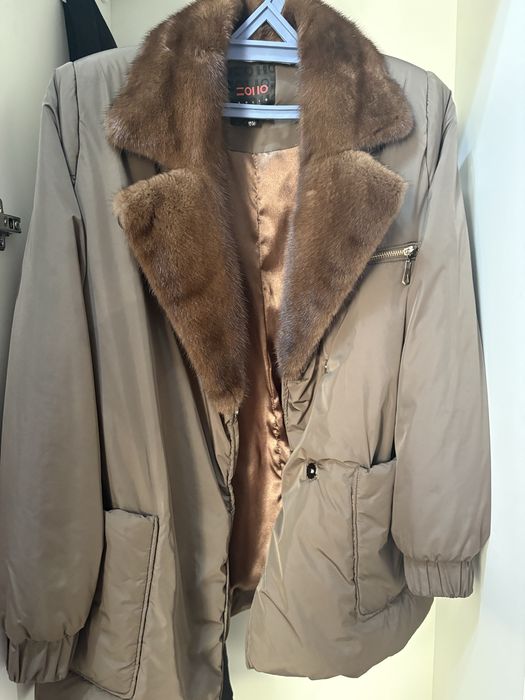 Куртка женская , зимняя, норка, теплая