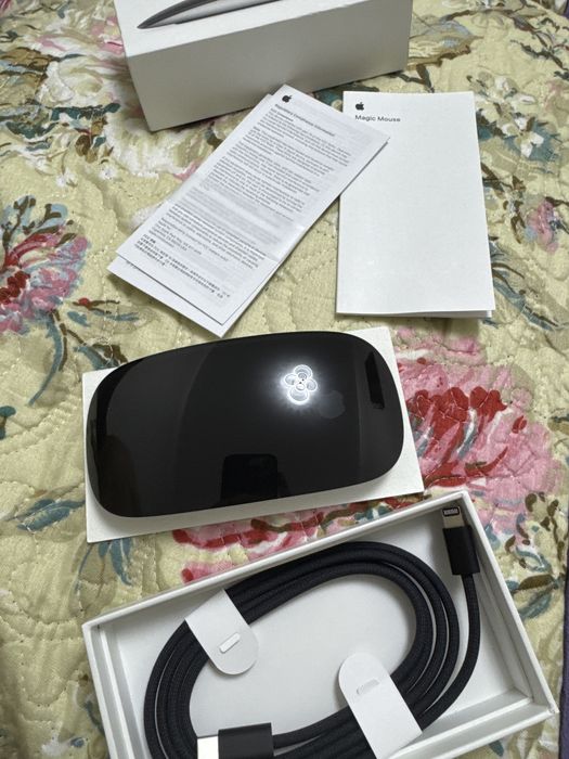 Мышь Apple Magic Mouse - Black Multi-Touch Surface черный