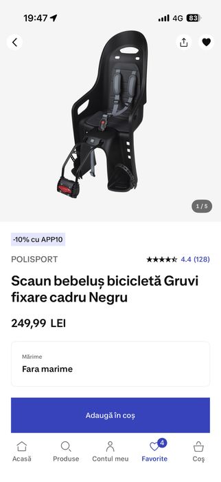 Scaun copil bicicleta