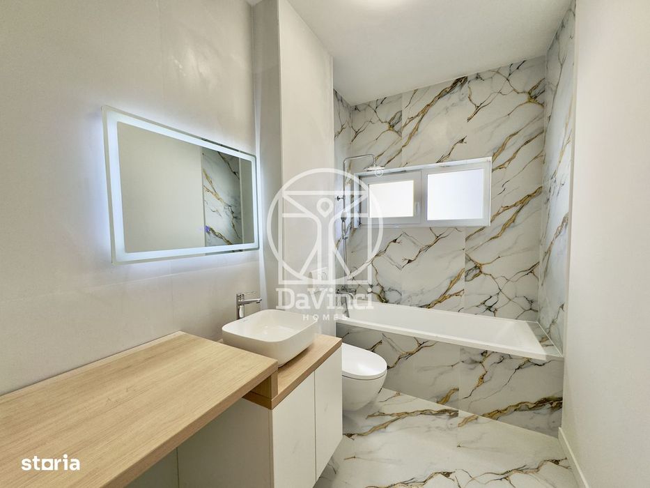 Apartament 2 camere -finisat la cheie, intabulat, etaj 1/2