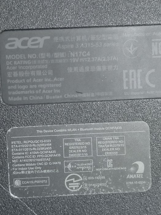 Acer Aspire 3 A315-53 series