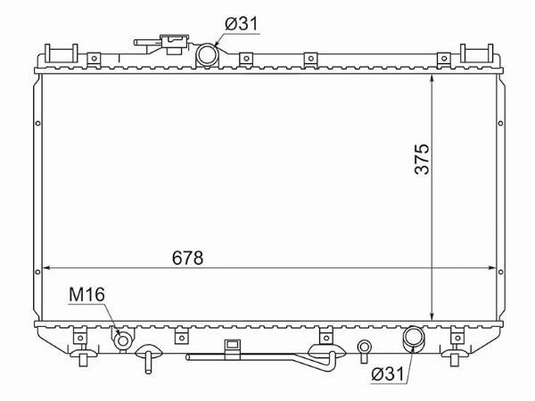 Радиатор  Toyota Camry