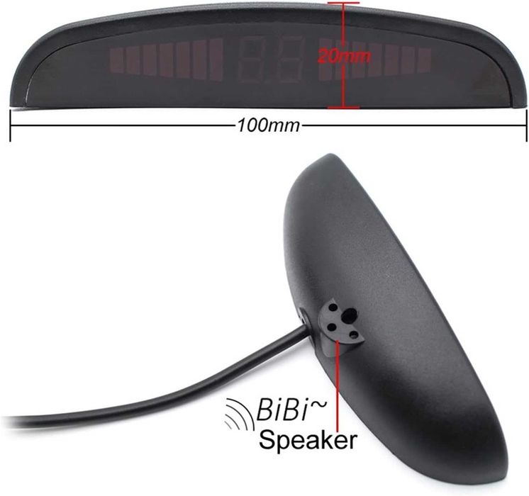 Парктроник с 4 сензора LED Display и звукова сигнализация - Син